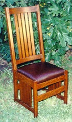 L. & J. G. Stickley Style Slatted Side Chair